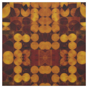 Abstracte Gold- en bruine-cirkels Stof