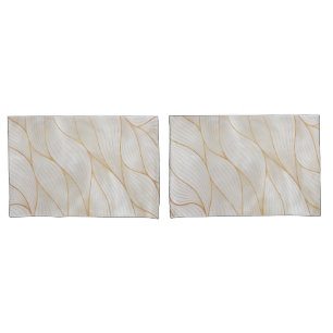 Abstracte Gold Leaves Artwork Proefcase Kussensloop