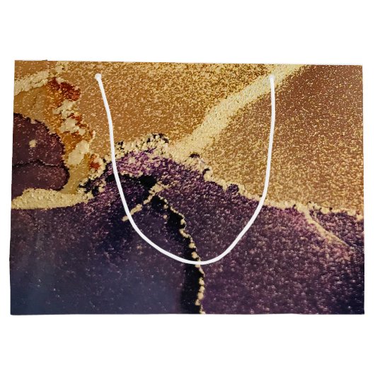 Abstracte Golden Groot Cadeauzakje (Achterkant)