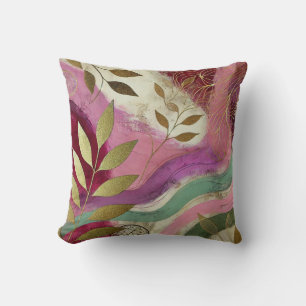 Abstracte Golden Leaf kunstwerkstijl 36 Kussen