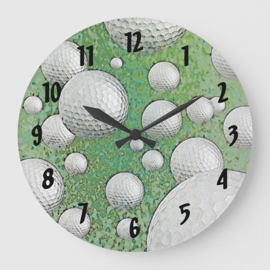 ABSTRACTE GOLF BALLS GROTE KLOK (Voorkant)