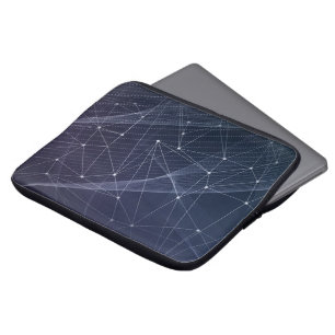 Abstracte golf en geometriepatroon laptop sleeve