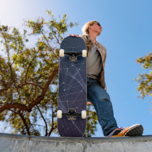 Abstracte golf en geometriepatroon skateboard