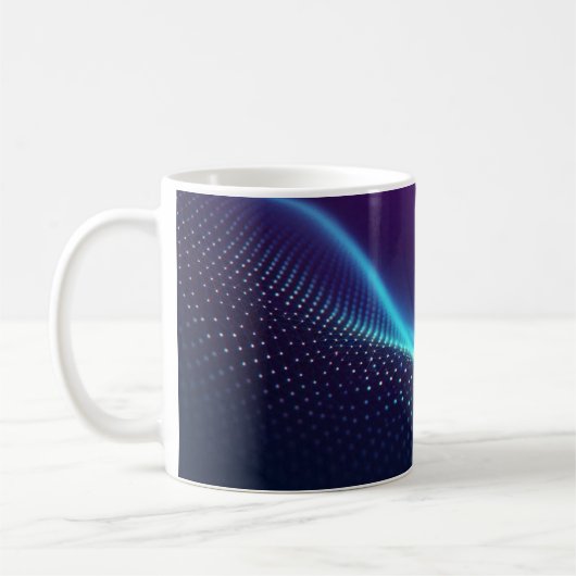Abstracte golf koffiemok (Links)