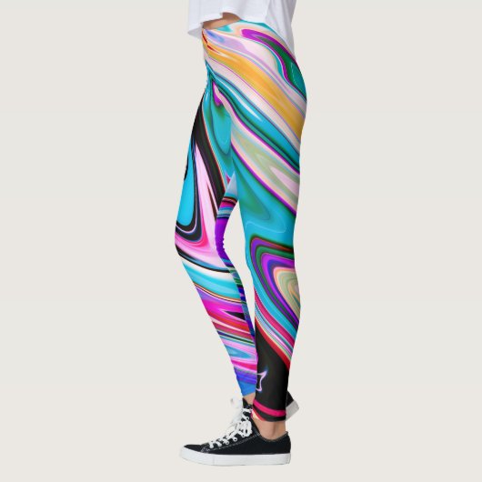 Abstracte golf marmeren steen leggings (Links)