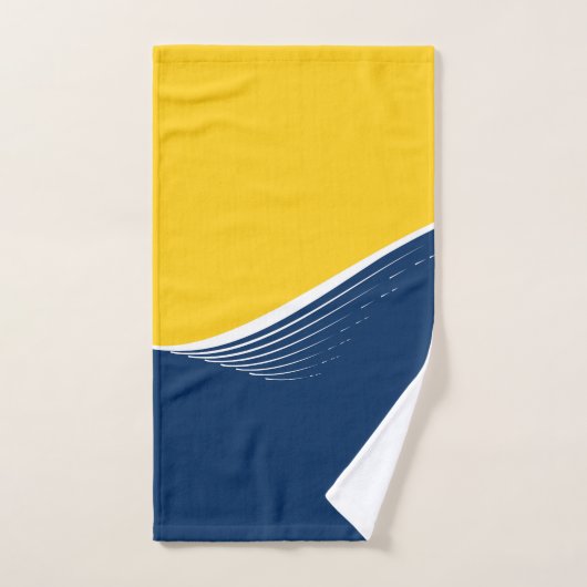 Abstracte golf, modern, eenvoudig, elegant design bad handdoek (Handdoek)