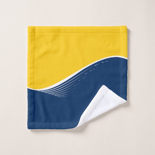 Abstracte golf, modern, eenvoudig, elegant design bad handdoek (Wasdoekje)