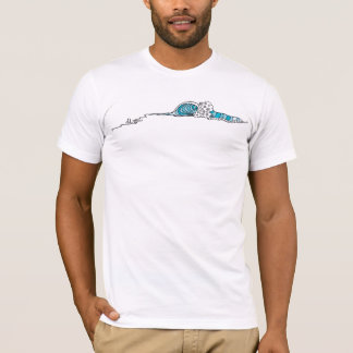 Abstracte golf (Surf kunst) T-shirt