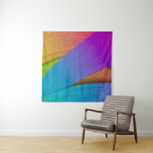 Abstracte golfachtergrond. 3D illustratie.3d, 3d i Wandkleed (In Situ (horizontaal))