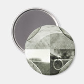 Abstracte golfbreker in Star Magnet Magneet (Voorkant / Achterkant)