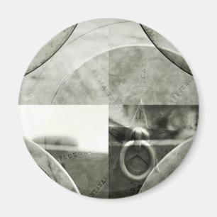 Abstracte golfbreker in Star Magnet Magneet