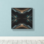 Abstracte golfenergie canvas kunst (Insitu (Houten vloer))