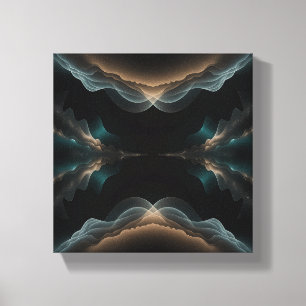 Abstracte golfenergie canvas kunst