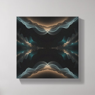 Abstracte golfenergie canvas kunst