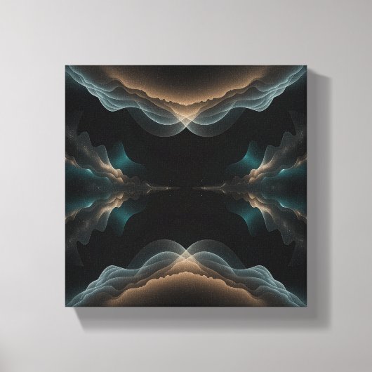 Abstracte golfenergie canvas kunst (Voorkant)