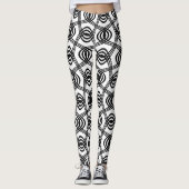 abstracte golfleggings leggings (Voorkant)