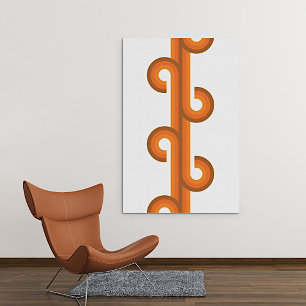 Abstracte golflengten van de heup Fusion Fine Art  Canvas Afdruk