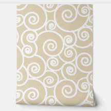 Abstracte golfpatroon beige witte oceaan