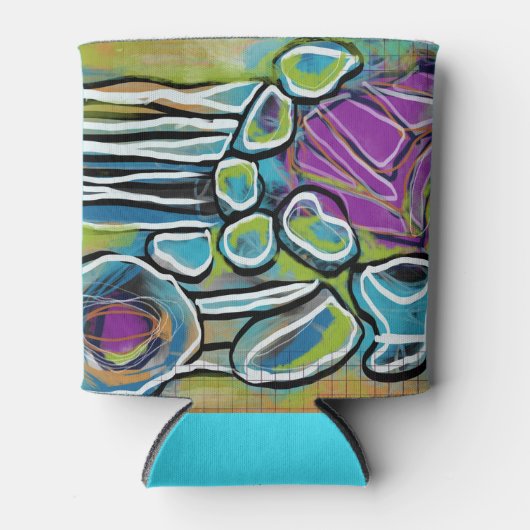 Abstracte golfthema Koelbox Blikjeskoeler (Voorkant)