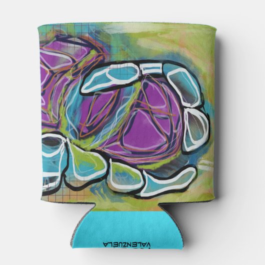 Abstracte golfthema Koelbox Blikjeskoeler (Achterkant)