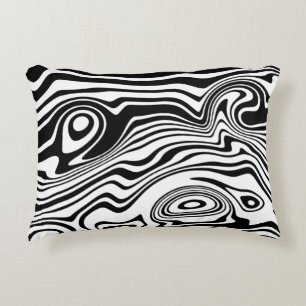 Abstracte golven Accent Pillow - Aangepaste kleure Kussen