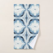 Abstracte golven botspatroon bad handdoek (Handdoek)