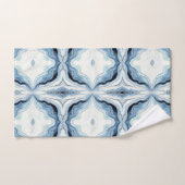 Abstracte golven botspatroon bad handdoek (Handdoek)