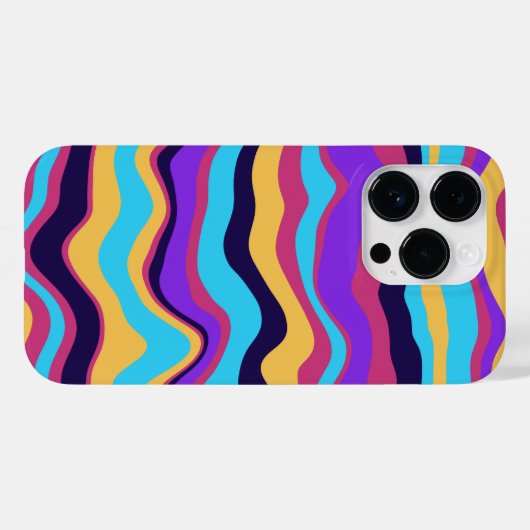Abstracte golven Case-Mate iPhone case (Achterkant (horizontaal))