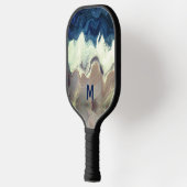 abstracte golven - gepersonaliseerd pickleball paddle (Links)