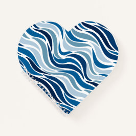 Abstracte golven in blauw notitieboek