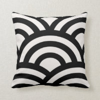 Abstracte golven, kerken, zwarte en witte lijnen