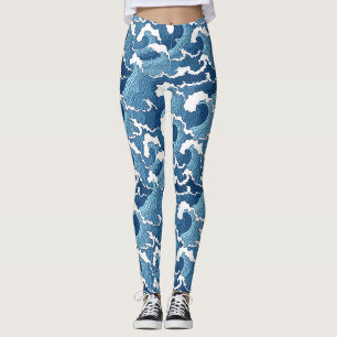 Abstracte golven leggings