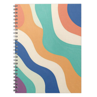 Abstracte golven notitieboek