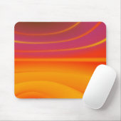 abstracte golven oranje muispad muismat (Met muis)