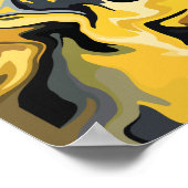 Abstracte golven poster (Hoek)