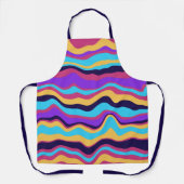 Abstracte golven schort (Voorkant)