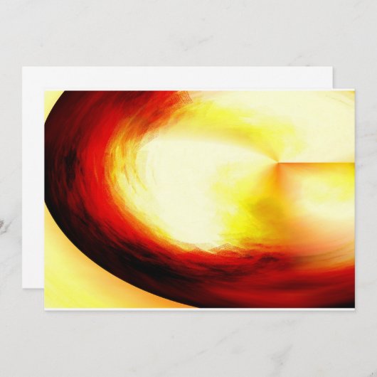 Abstracte golven uitnodigingen (Voorkant / Achterkant)