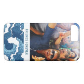 Abstracte golven | Uw foto en tekst Case-Mate iPhone Case (Achterkant (Horizontaal))