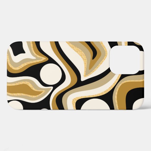 Abstracte golvende lijnen patroonachtergrond Case-Mate iPhone case (Achterkant (horizontaal))