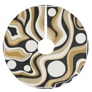 Abstracte golvende lijnen patroonachtergrond kerstboom rok