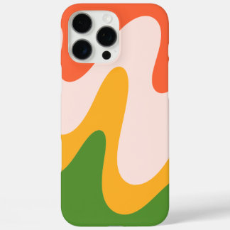 Abstracte golvende vloeibare vormen iPhone 16 Pro Max Hoesje
