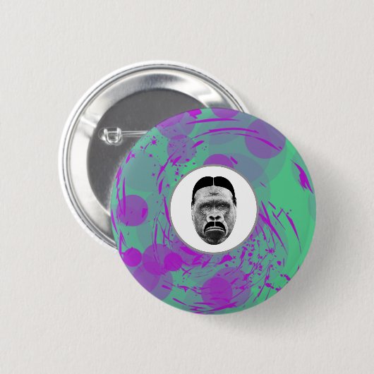 Abstracte Gorilla Button (Voorkant /achterkant)
