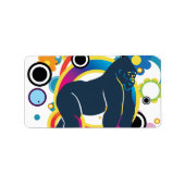 Abstracte Gorilla Labels (Voorkant)
