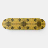 Abstracte Gothic Tribal Line Tekening Herhalingspa Skateboard (Horizontaal)