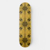 Abstracte Gothic Tribal Line Tekening Herhalingspa Skateboard (Voorkant)
