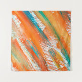 Abstracte gouache schildert verschillende heldere wandkleed (Voorkant (horizontaal))