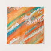 Abstracte gouache schildert verschillende heldere wandkleed (Voorkant)