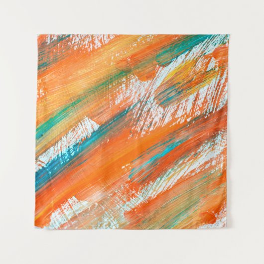 Abstracte gouache schildert verschillende heldere wandkleed (Voorkant)