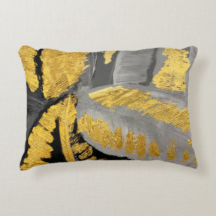 Abstracte goudachtergrond luxe grung accent kussen