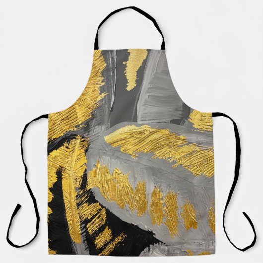Abstracte goudachtergrond luxe grung schort (Voorkant)